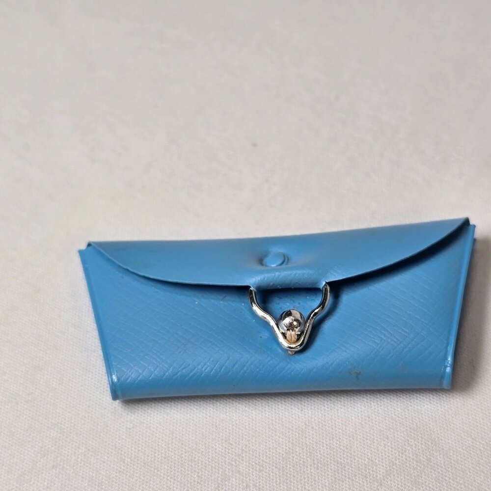 VTG Barbie Purse 1960s Blue Clutch Handbag Fashion Pak #1832 Color Coordinates - Picture 3 of 12